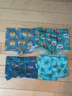Maxomorra Kids Organic Cotton Boxer Briefs Set Of 4 - 2 Years